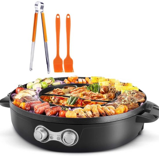 DailySupplies® Koreaanse BBQ - Hotpot Elektrisch - Grill - Gourmetstel