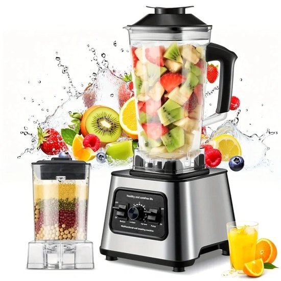 Damenzo - Blender - Blender smoothie - Keukenmachine - Mixer - Smoothie maker - Keukenmixer - Capaciteit 2.5 Liter - 9 Versnellingen