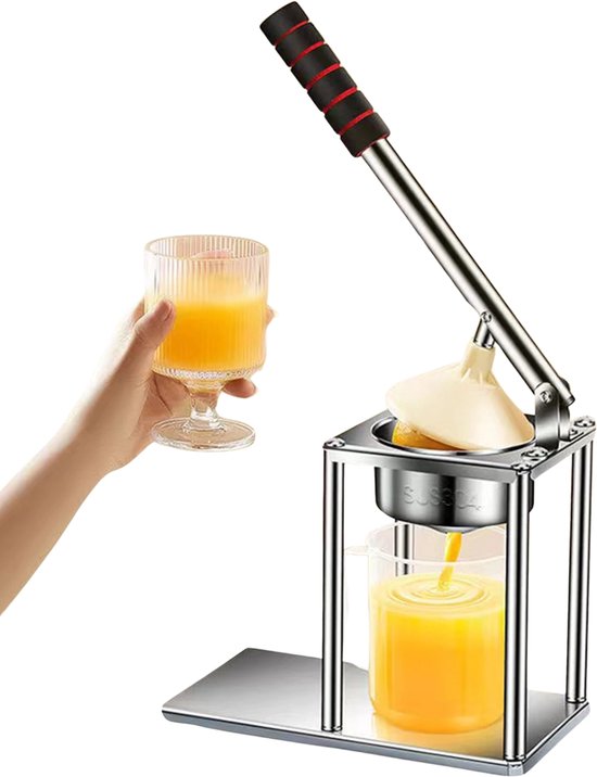 Damenzo - Citruspers handmatig - Citruspersen - Sinaasappelpers - Sinaasappelpers handmatig - Keukengerei - Sap pers - RVS van Merkloos