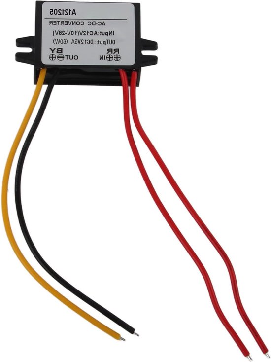 DC 12V Buck Converter voor 10-28V AC naar DC Omzetting - 5A Vermogen Module voor Elektronische Toepassingen van Merkloos