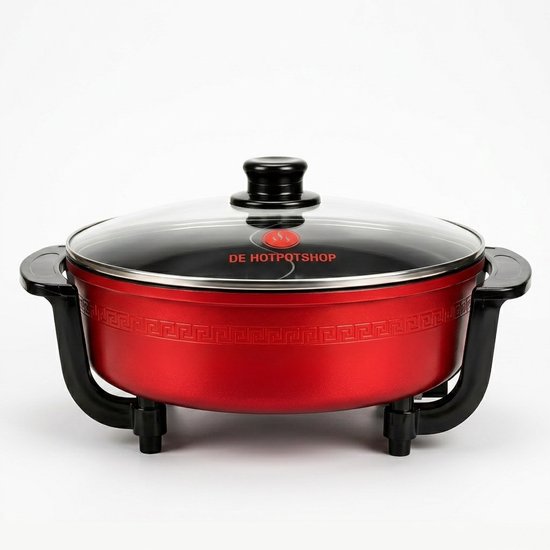De Hotpotshop Elektrische Hotpotpan 6L – 2-Vaks Twee smaken – 1350W Instelbare Temperatuur – Hotpotpan voor 2 tot 8 Personen