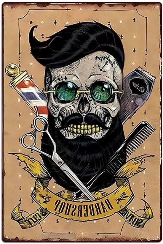 Decoratief Metaalbord met Cocktailrecept voor Bar, Pub of Cadeau - 20x30cm, Perfect voor Feestdagen en Verjaardagen van Merkloos