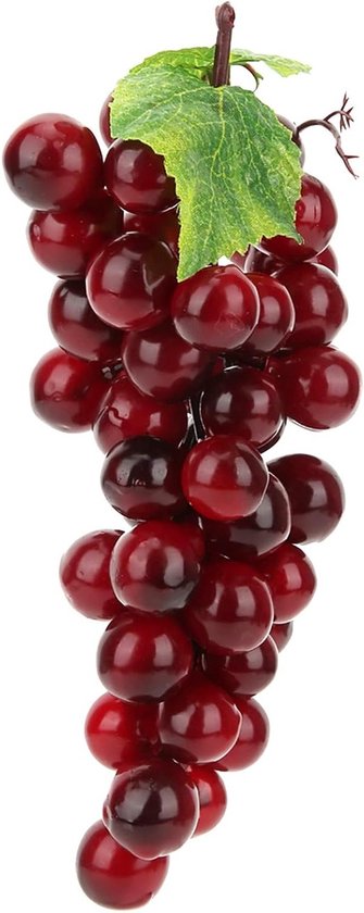 Decoratieve Nepperen, Rubber Druiven Trossen voor Vintage Bruiloften en Wijn Decoratie, Perfecte Fruitaccessoires van Merkloos