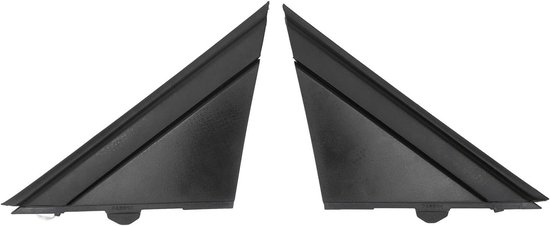 Decoratieve Spiegeldekking voor FIAT 500 (2012-2017) - Zwarte Vervangingspaneel voor Links en Rechts, Spiegeldriehoek, Auto Accessoire, Stijlvolle Afwerking