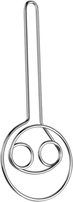Deeg Mixer - Hand Mixer - Bakken en Koken - Dubbel Oog Ontwerp - 50 gram - Zilver