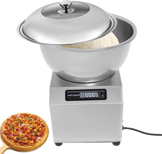Deeg Mixer - Kneedmachine Keuken - Bakken Brood - Krachtige Motor - 8 kg Capaciteit - Zilver
