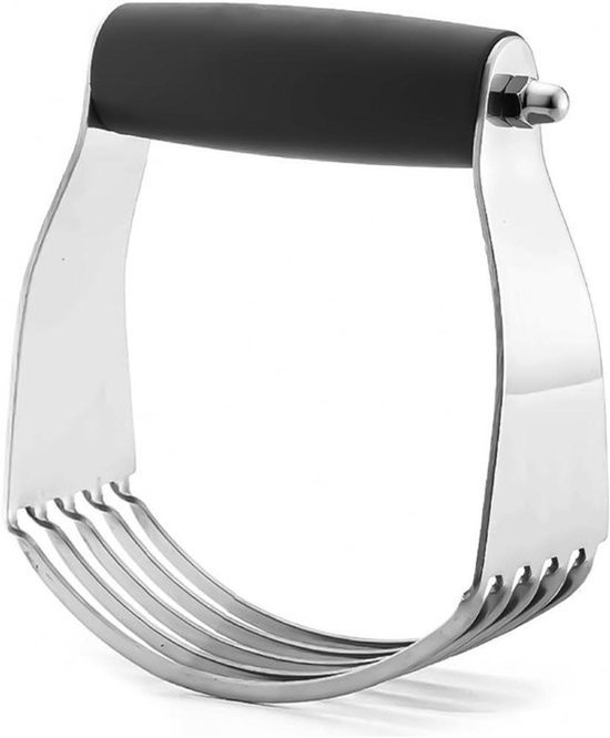 Deegblender - Roestvrij staal - Mixer - Zwaar deeg - Pasta - Taartbodem - Cake - Geschikt voor bakken - Zilveren model - RVS deegmixer voor perfect bakken van taarten, pasta en cakes. van Merkloos