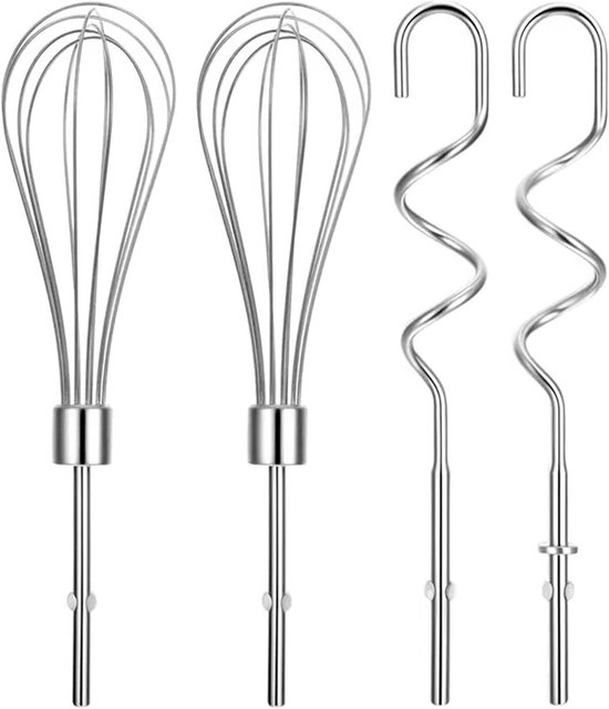 Deeghaak en Klopper - Mixer Accessoires - Deeg Kneden - Ergonomische Vorm - 10 x 10 x 10 cm