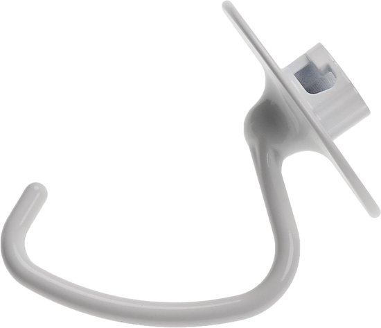 Deeghaak Keukenmachine - Kneedhaak Mixer - Zwaar Deeg Kneden - Antiaanbaklaag - 145 x 12 cm - Wit van Merkloos