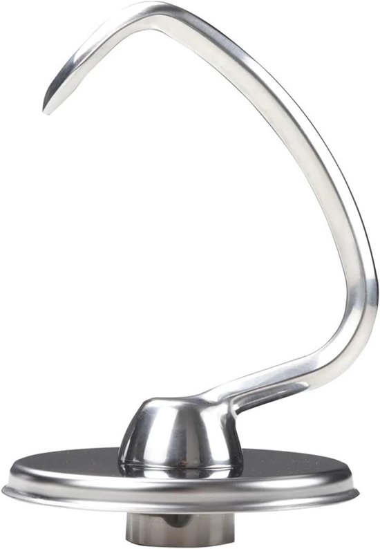 Deeghaak - Mixer Accessoire - Deeg Kneden - Roestvrij Staal - 4.5QT 5QT van Merkloos