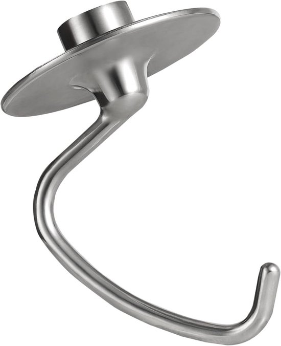 Deeghaak - Mixer accessoire - Deeg kneden - Vaatwasmachinebestendig - 4.5-5 liter - Zilverkleurig