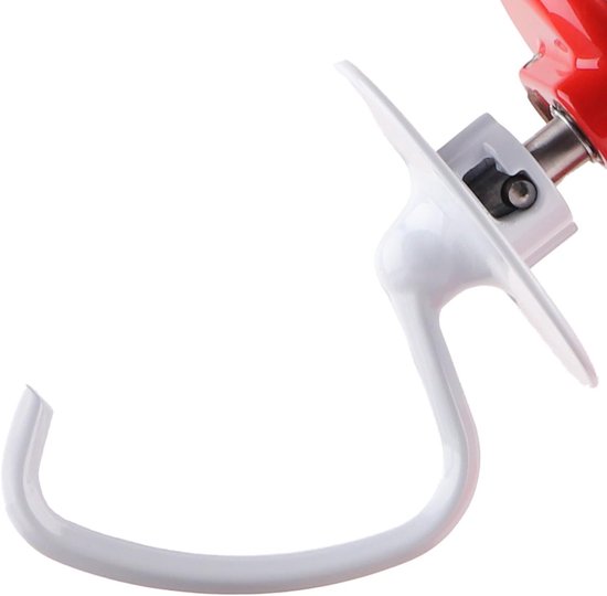 Deeghaak - Mixer accessoire Keukenmachine opzetstuk - Deeg Kneden - C-vormig ontwerp - 4.5-5.0 Quart - Wit