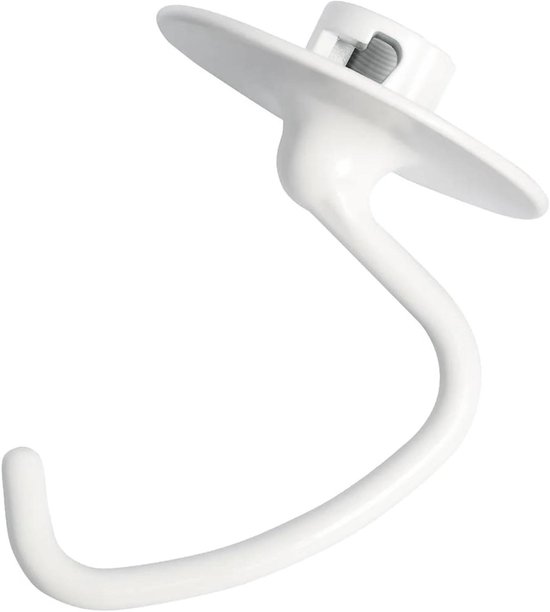 Deeghaak Mixer - Keukenmachine Accessoire - Brood Deeg Kneden - Roestvrij Staal - 4.5-5 Liter - Zilverkleurig