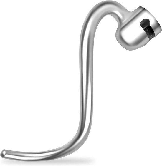 Deeghaak Mixer - Mixer Opzetstuk - Deeg Maken - Roestvrij Staal - 6 & 5 Liter - Zilver van Merkloos