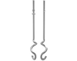 Deeghaak RVS - Mixer Accessoire - Deeg Kneden - Vaatwasserbestendig - 60 Gram - Zilverkleurig