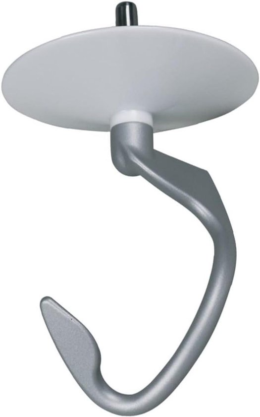 Deeghaken Keukenmachine - Kneedhaken Set - Deeg Kneden - Metaal Materiaal - 18.5 cm Lengte - Grijs