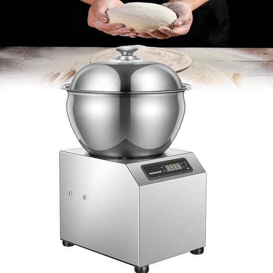 Deegkneder Machine - Elektrische Mixer - Bakken en Maken - Dubbele Rotatie - 8 kg Capaciteit - Zilver