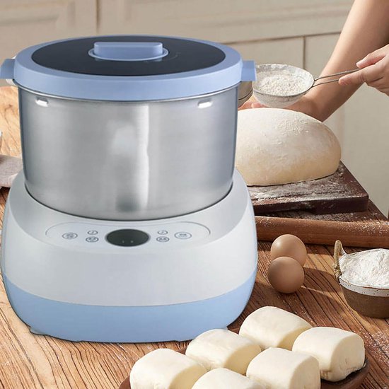 Deegkneedmachine - Keukenmixer - Deeg Maken - Touchscreen Bediening - 5 Liter Kom - Blauw
