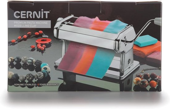 Deegmachine voor Polymeer Klei - Compact, Robuust en Verchroomd Staal - Ideaal voor Gradiënten en Creaties van Craftool