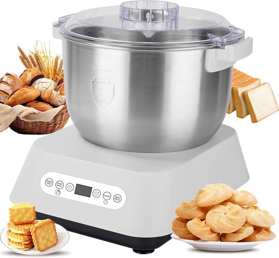Deegmaker 7 liter - RVS - automatische fermentatiefunctie - ideaal voor thuisbakkers - ShopVlot
