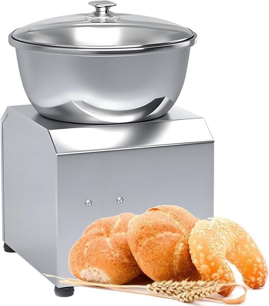 Deegmenger - Keukenmachine - Deeg Kneden - Professionele Spiraalmenger - 3kg Kom - Zilver
