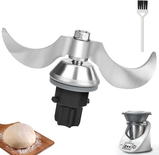 Deegmenger- kneedmes voor Thermomix TM31 - voor het kneden van brooddeeg en gebak- gemaakt van robuust roestvrij staal