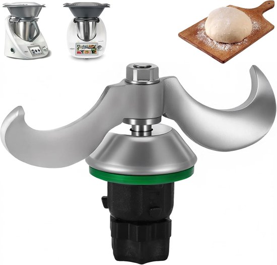 Deegmes Keukenmachine - Reserveonderdeel Mengmes - Deeg Kneden - Roestvrij Staal - 12.5cm Lengte van Merkloos