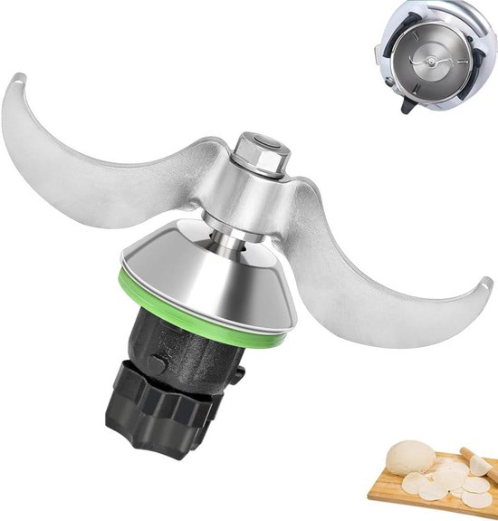 Deegmes voor keukenmachine, reserve mes Thermomix TM5 TM6, messen snelle reiniging, deegresten. van Merkloos