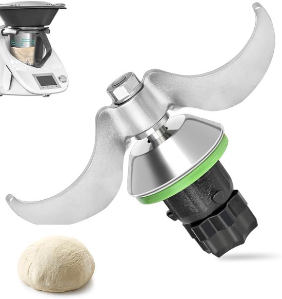 Deegmes voor Thermomix TM5 TM6 - RVS deegmixmes - Geschikt voor zware deegsoorten - Eenvoudige vervanging - ShopVlot
