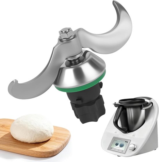 Deegmes voor Thermomix TM6, TM5 met borstel, roestvrij stalen deegmengmes, compatibel met de keukenmixers voor Thermomix TM5 en TM6