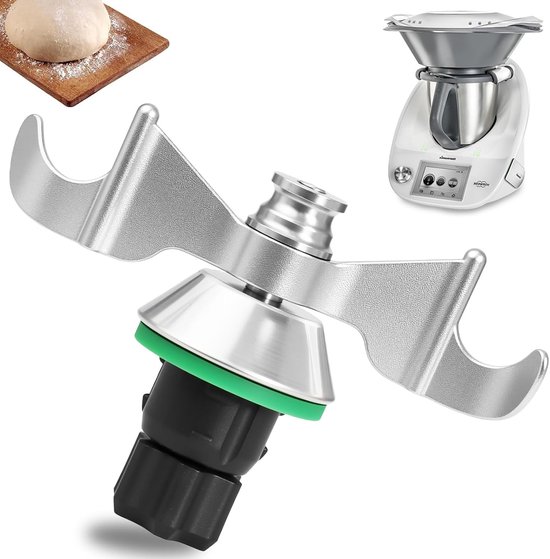 Deegmes voor Thermomix TM6, TM5, roestvrij stalen deegmengmes, geen deegresten en vuilverontreiniging, snelle reiniging van het deegmes, Thermomix accessoires TM6 TM5 mixmes vervanging