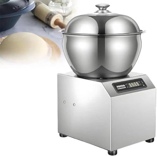 Deegmixer - Bloem Mengmachine - Bakken Thuis - Grote Capaciteit - 5KG - Zilver