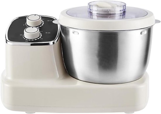 Deegmixer - Keukenmachine - Bakken Deeg - Slimme Thermostaat - 5 Liter Kom - Melkwit van Merkloos