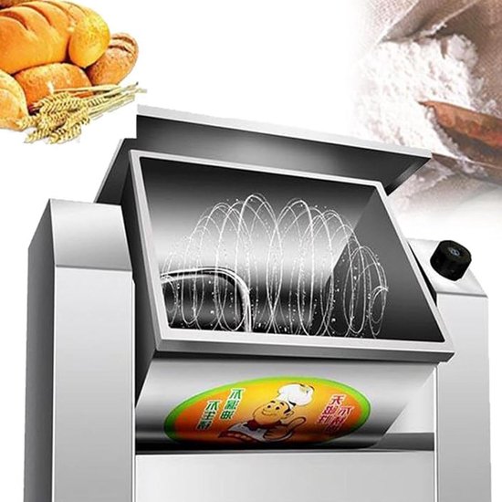 Deegmixer - Kneedmachine Keukenmixer - Bakken Thuis - Roestvrij Staal - 3 kg - Zilver