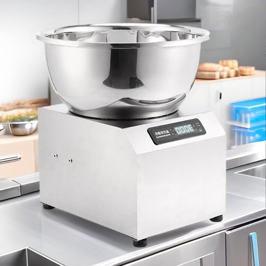 Deegmixer Spiraal - Kneedmachine Keukenmachine - Brood Deeg Maken - Vooruit en Achteruit Functie - 3 kg capaciteit - Zilver van Merkloos