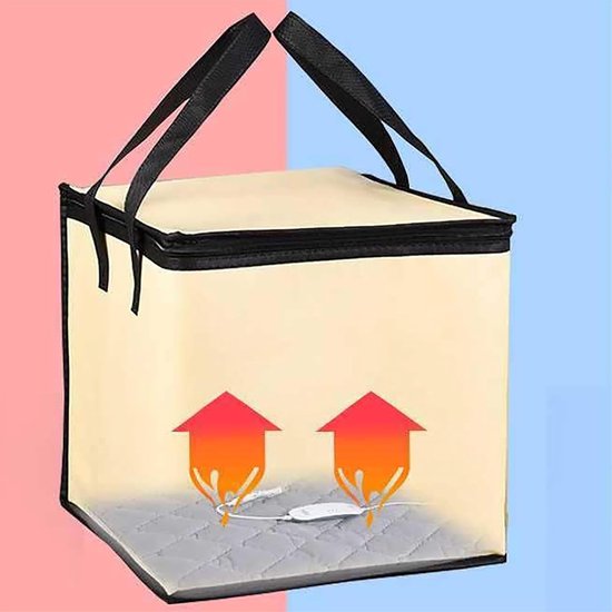 Deegrijskast met verwarming - Rijskast - Brood en Yoghurt Maken - Constante Temperatuur Verwarming - 50L 40x40x30cm van Merkloos