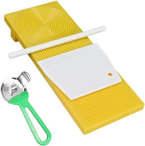 Deegroller voor Gnocchi Pasta - Keuken Tool voor Macaroni - Handmatige Cutter - Kunststof - Pastamaker - Rol gladde pasta - Voor heerlijke zelfgemaakte gerechten - Ideaal in de keuken - Grijs van FunCakes