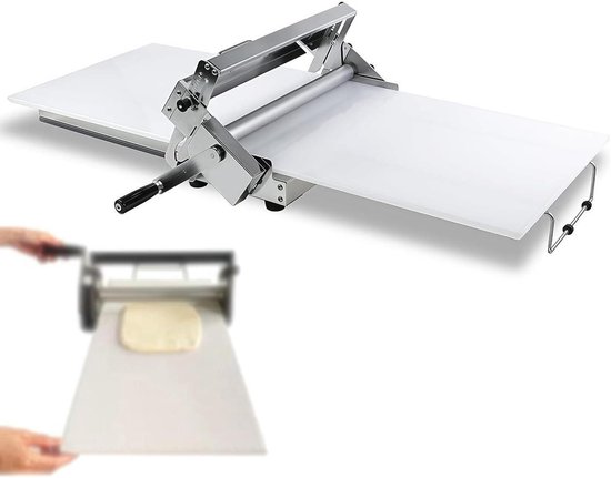 Deegrolmachine Opvouwbaar - Pastamaker Keuken - Bakken Thuis - Verstelbare Dikte - 0-27 mm - Zilver