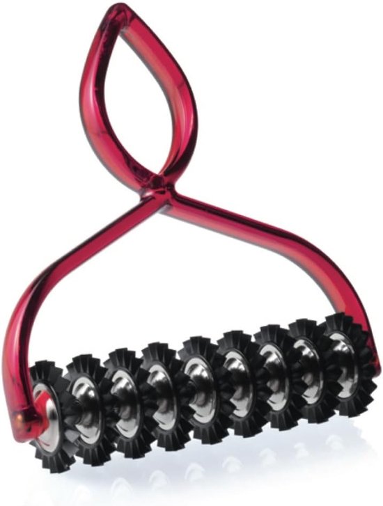 Deegsnijder - Pastamachine accessoire - Deeg snijden - 9 wielen - 1651 x 508 x 1397 cm - Rood
