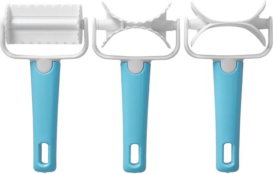 Deegsnijder Roller - 3 Stks/Set DIY Deegsnijder Roller Bakken Accessoire - Wonton Biscuit Cookies Dumpling Cake Maken van Vineer.