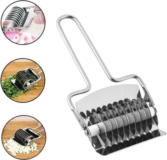 Deegsnijder van roestvrij staal, handmatige pastamachine voor handmatige pastamachines, keukengereedschap voor het maken van pasta en spaghetti van Merkloos