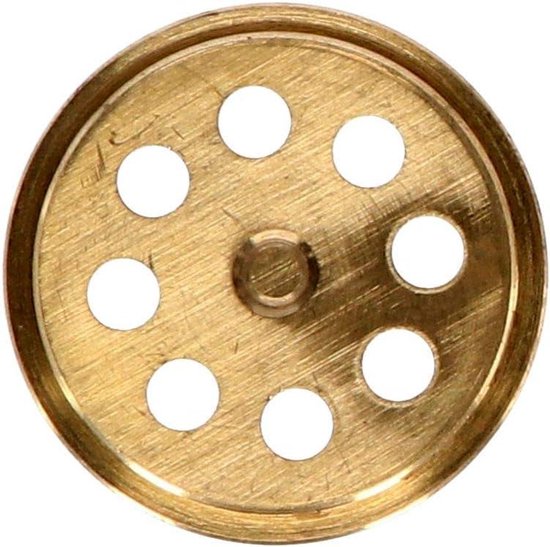Deeguitsteker Messing - Pastasnijder Rond - Verse Pasta Maken - Handmatig Ontwerp - 45 mm - Messing