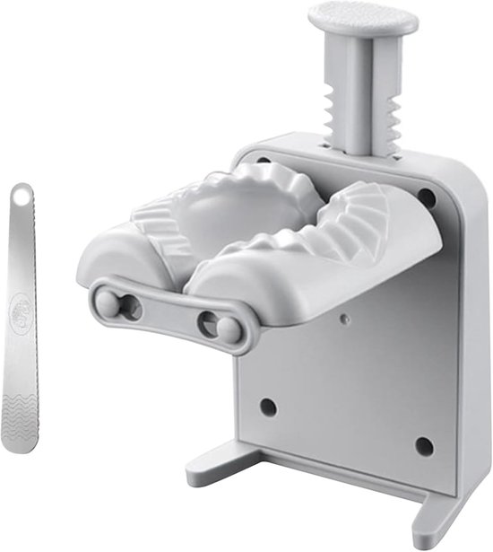 Deegwaren Maker - Automatische Vormer - Snel Hapjes Maken - Eenvoudig In Gebruik - 16x15x10 cm - Wit