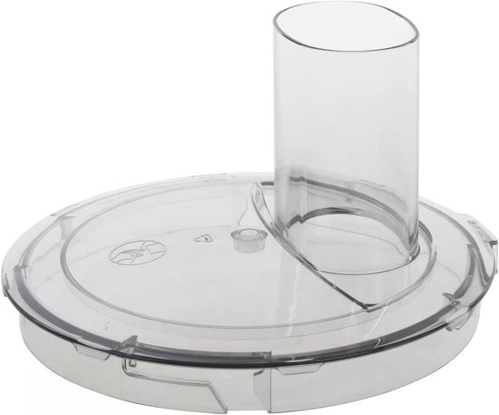Deksel Keukenmachine - Reserveonderdeel Deksel - Keukenmachine Reparatie - Origineel Onderdeelnummer - Ronde Vorm - Transparant van Merkloos