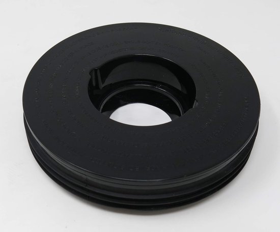 Deksel voor Blender - Vervangend Deksel - Blender Onderdeel - Originele Vervanging - 13.5x3 cm - Zwart van Merkloos