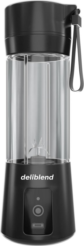 Deliblend® Oplaadbare Blenders - Kleine Blender - Draadloze Blender - Mini Blender To Go - Portable Blender - Draagbare Blender - Black van Merkloos