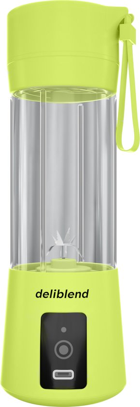 Deliblend® Oplaadbare Blenders - Kleine Blender - Draadloze Blender - Mini Blender To Go - Portable Blender - Draagbare Blender - Green Lime van Merkloos