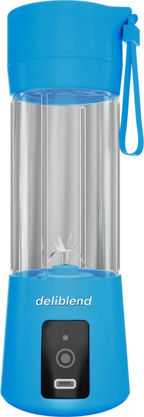 Deliblend® Oplaadbare Blenders - Kleine Blender - Draadloze Blender - Mini Blender To Go - Portable Blender - Draagbare Blender - Ocean Blue van Merkloos