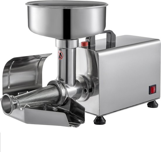 Delicino - Smoothie Maker - Fruitzeef - Industriële Slowjuicer - Roestvrij Staal - Maak zelf Sap of Tomatensaus - Elektrisch van Deli