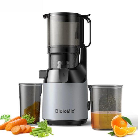 Delightness Slowjuicer - Sapcentrifuge - Koudpers Juicer - Fruitpers - Sapmachine - Keuken - Mixer - 1,8L - BPA Vrij - Zwart van Merkloos